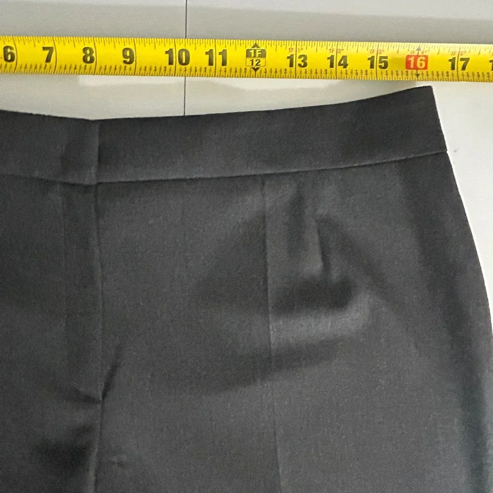 Escada Dark Gray Wool Blend Straight Leg Dress Pants Trousers Size 12 US/42‎ EU
